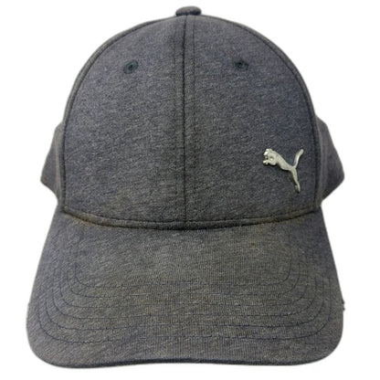 Puma Baseball Cap Blue XL Metal Logo Fitted Heathered Athletic Sports Casual Hat