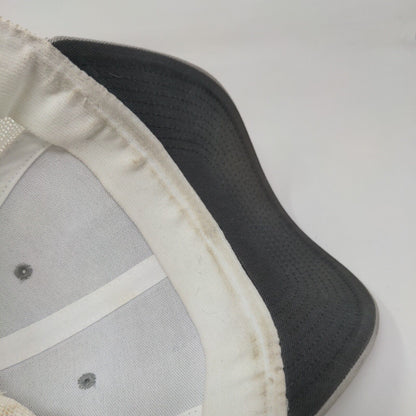 Huk Fitted Trucker Hat Gray L/XL Embroidered Breathable Mesh Back 6 Panel Fish