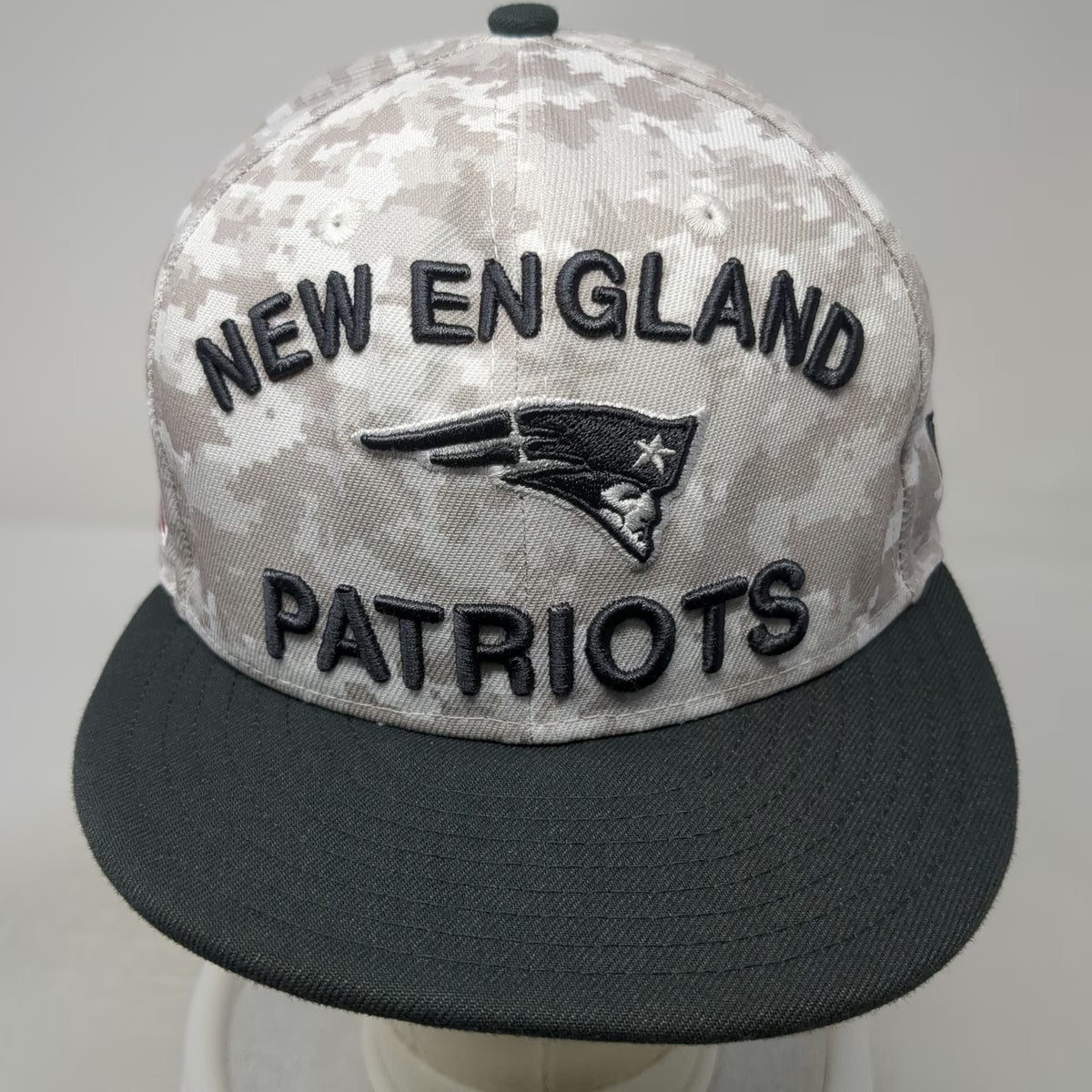New England Patriots NFL New Era Snapback Gray L Salute to Service Camo Flat Hat