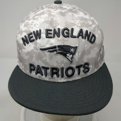 New England Patriots NFL New Era Snapback Gray L Salute to Service Camo Flat Hat