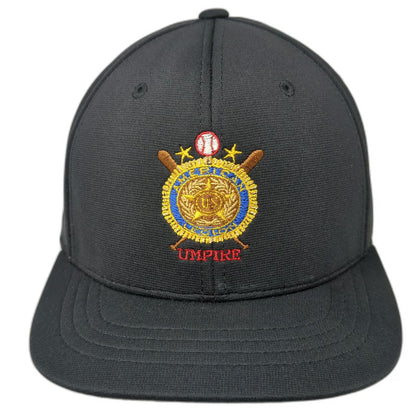 Richardson Baseball Cap Black M American Legion Umpire Flexfit Curved Brim Hat