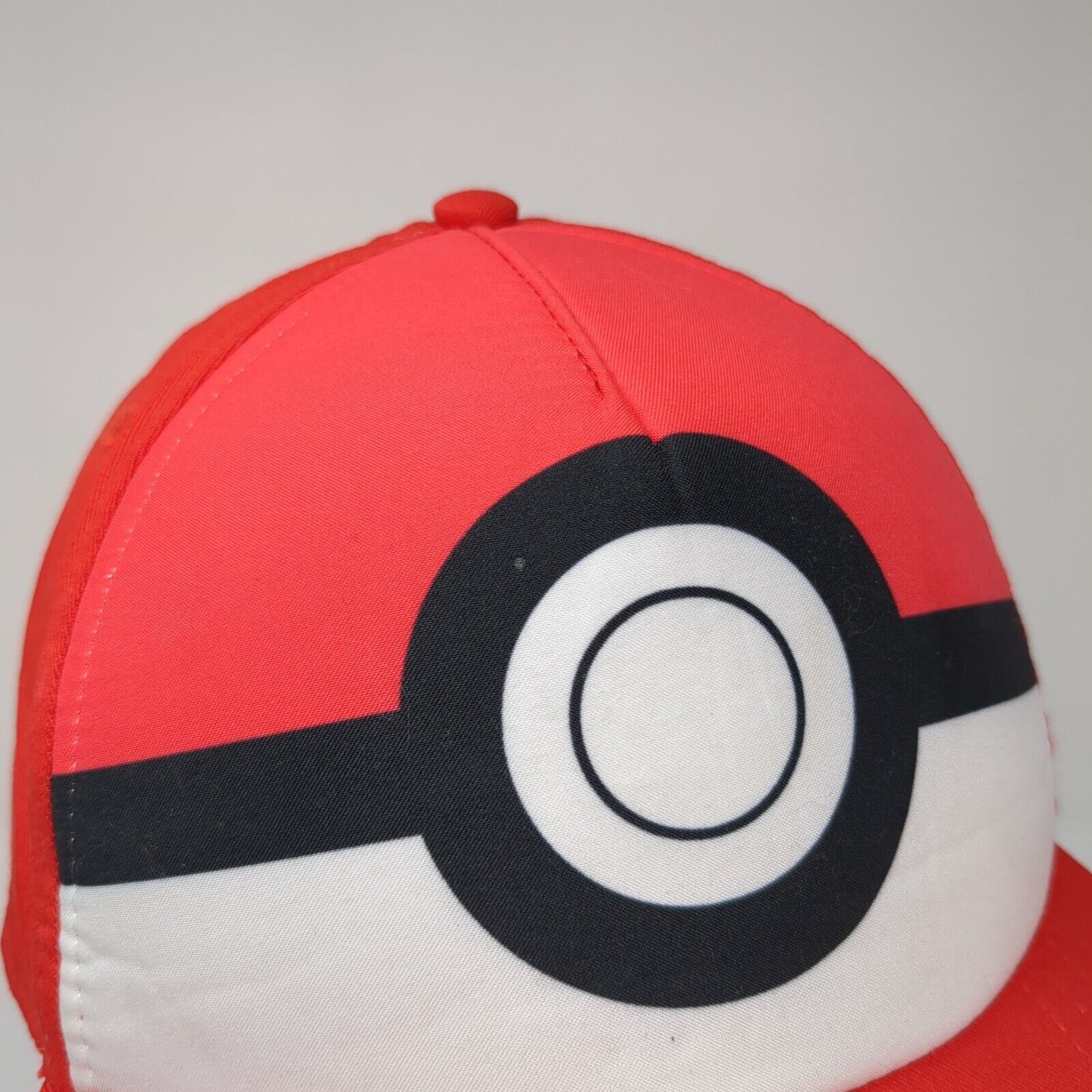 Pokemon Youth Snapback Hat Red One Size Adjustable Embroidered 6 Panel