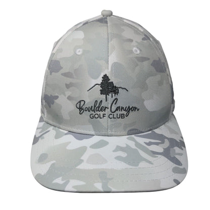 Boulder Canyon Golf Club Strapback Hat Camo One Size Embroidered Pukka