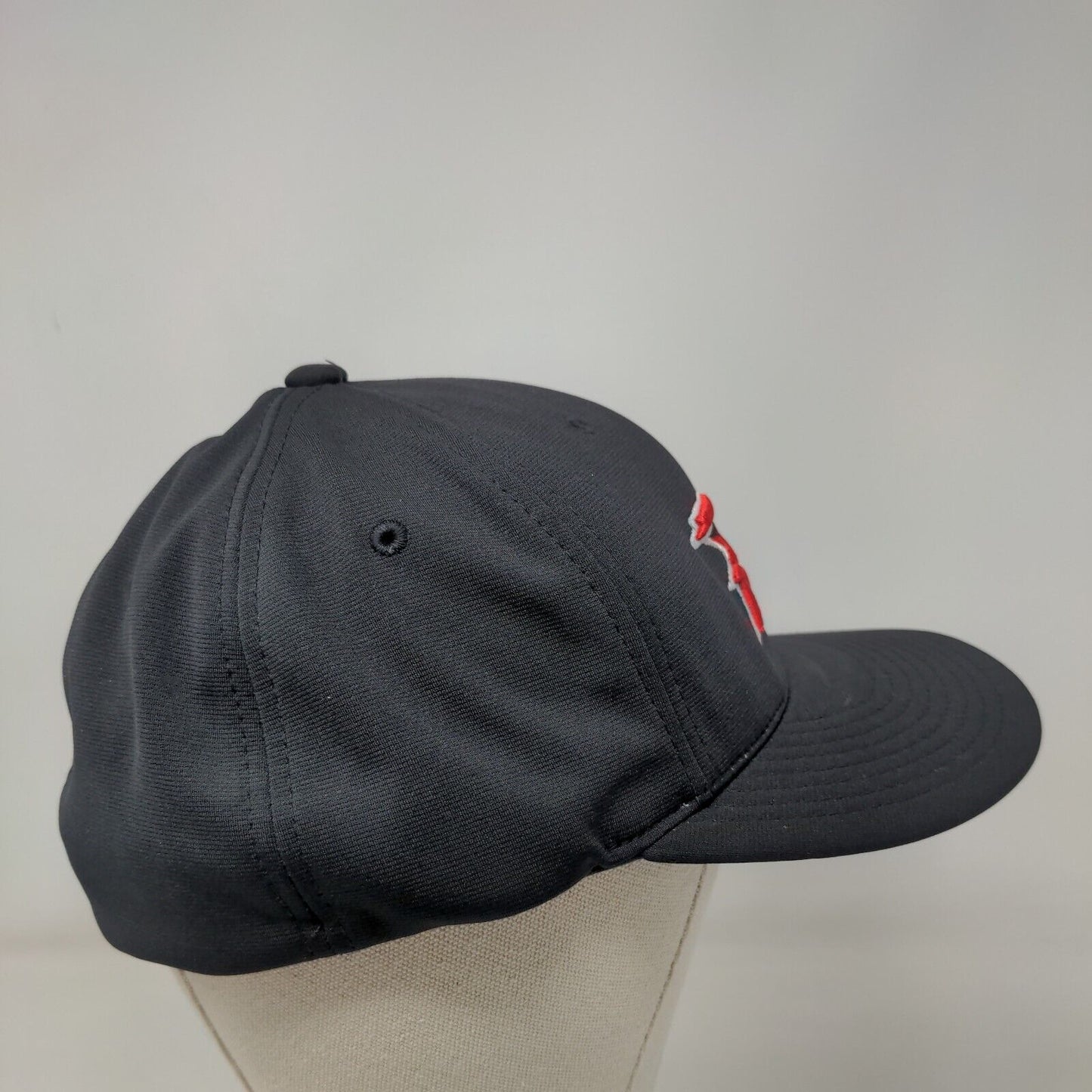 Richardson Fitted Hat Black L/XL Embroidered PTS20 Pulse Flexfit