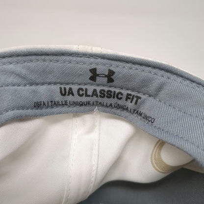 Under Armour Baseball Cap White One Size Strapback UA Golf Melia Polyester Hat