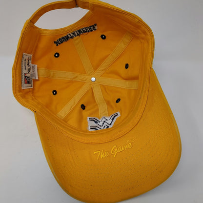 West Virginia Mountaineers NCAA The Game Cap Hat Yellow Blue One Size Slideback