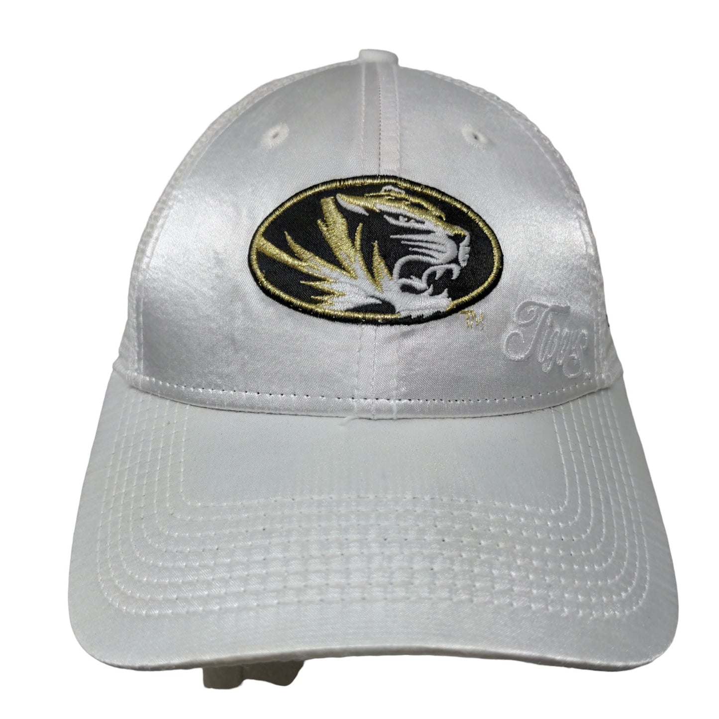 New Era Women's Snapback Mesh Back Hat White Embroidered Tigers Logo