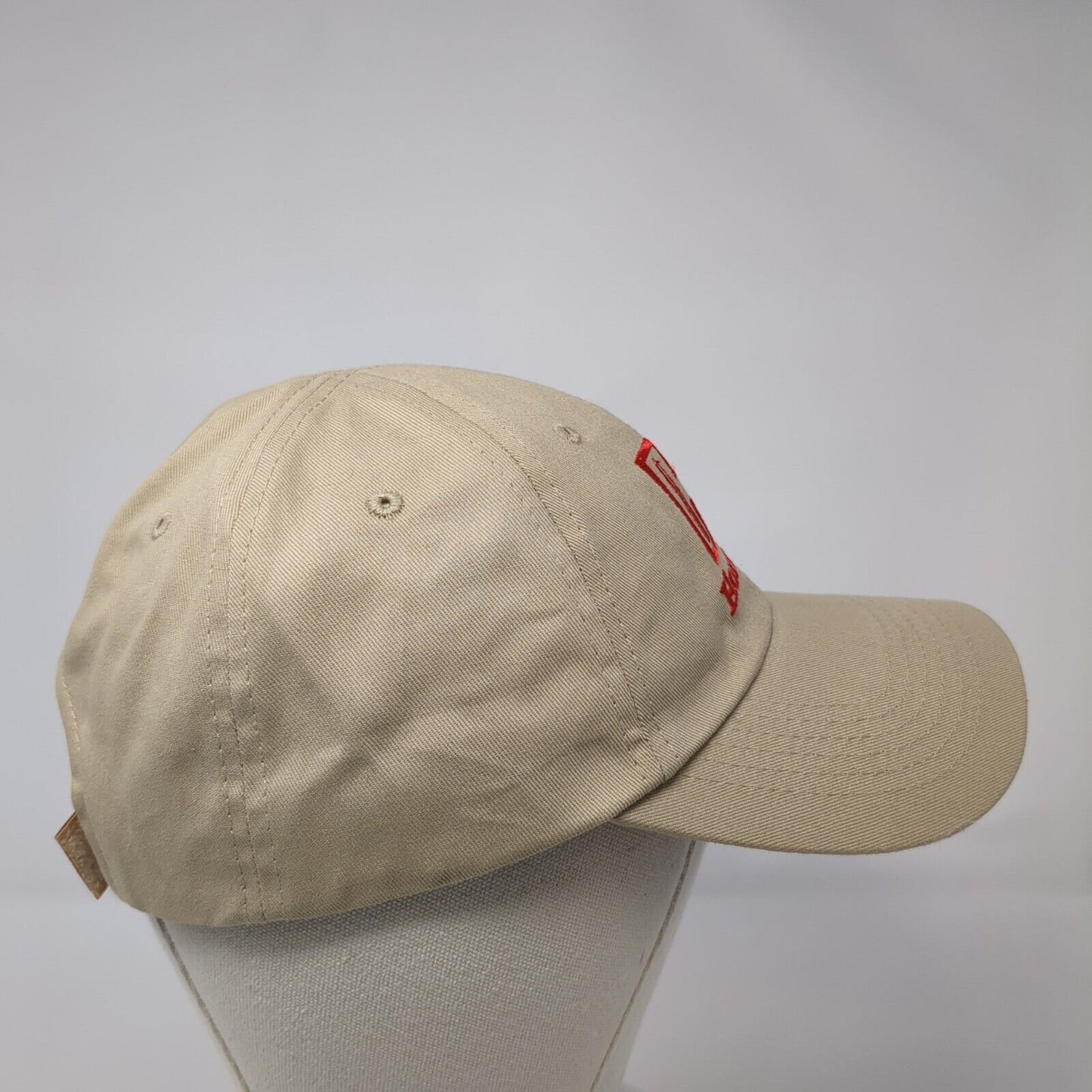 Hornady Strapback Hat Tan One Size Adjustable Embroidered 6 Panel Cotton