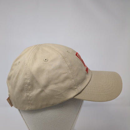 Hornady Strapback Hat Tan One Size Adjustable Embroidered 6 Panel Cotton
