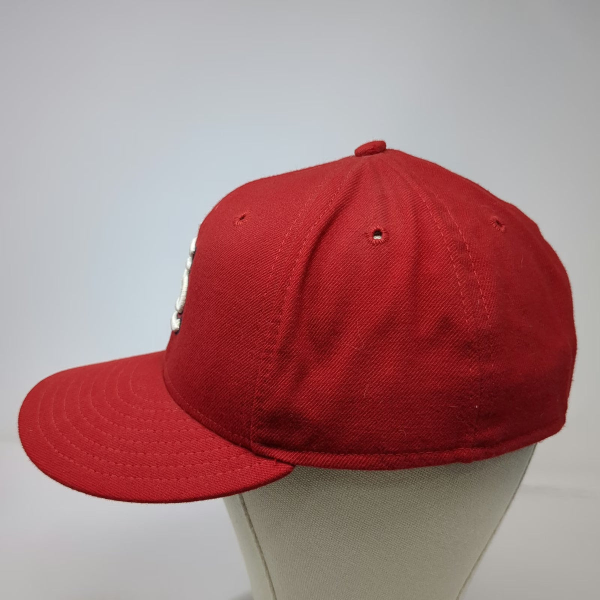 New Era MLB St. Louis Cardinals Baseball Cap Red 7 1/4 Fitted 100% Wool USA Hat