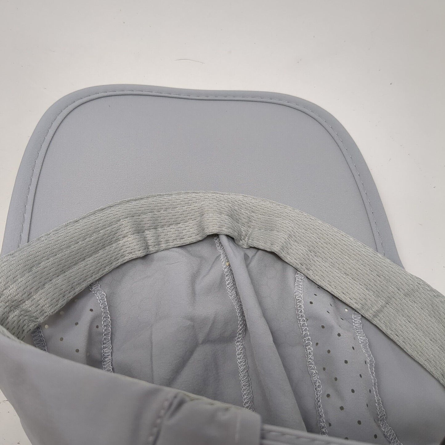 Narason Slideback Hat Gray One Size Adjustable Breathable Lightweight Polyester