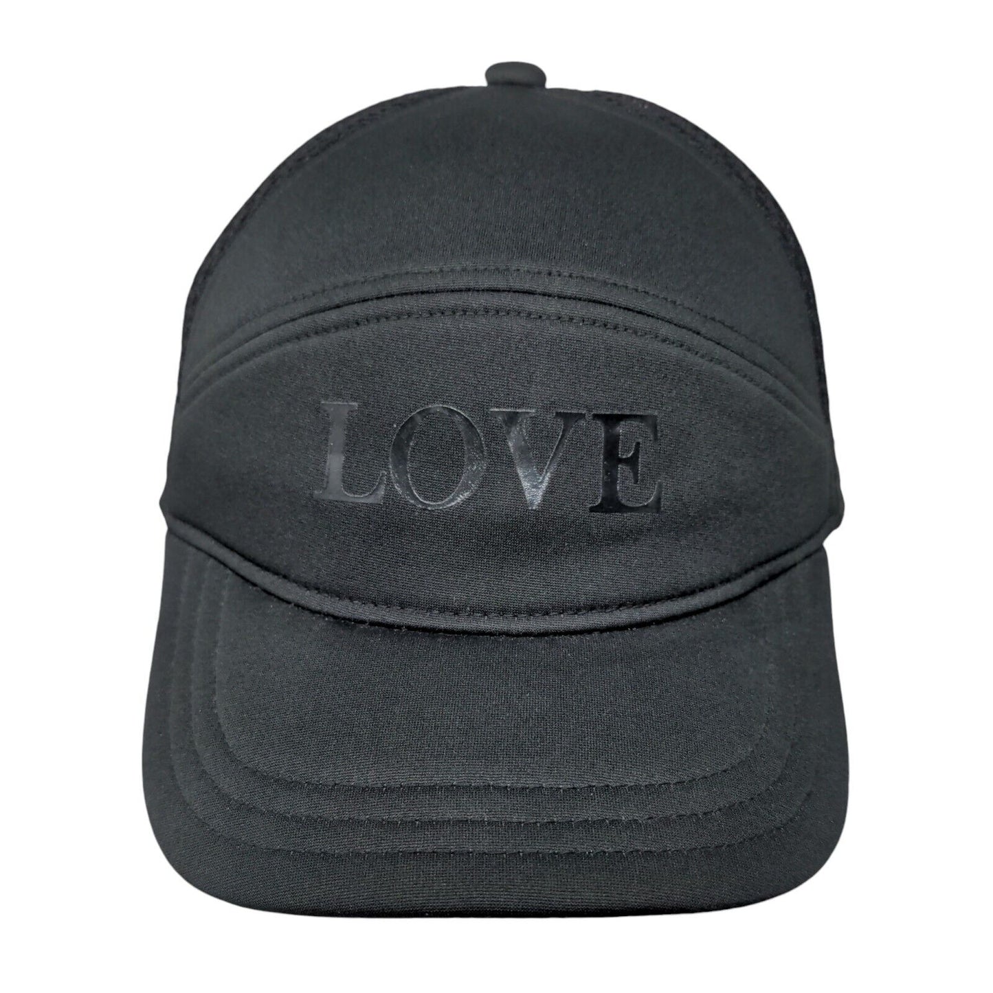 Love Snapback Mesh Back Hat Black Small Adjustable Solid Crazy 8