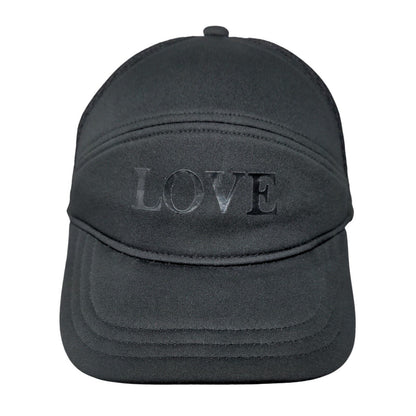 Love Snapback Mesh Back Hat Black Small Adjustable Solid Crazy 8