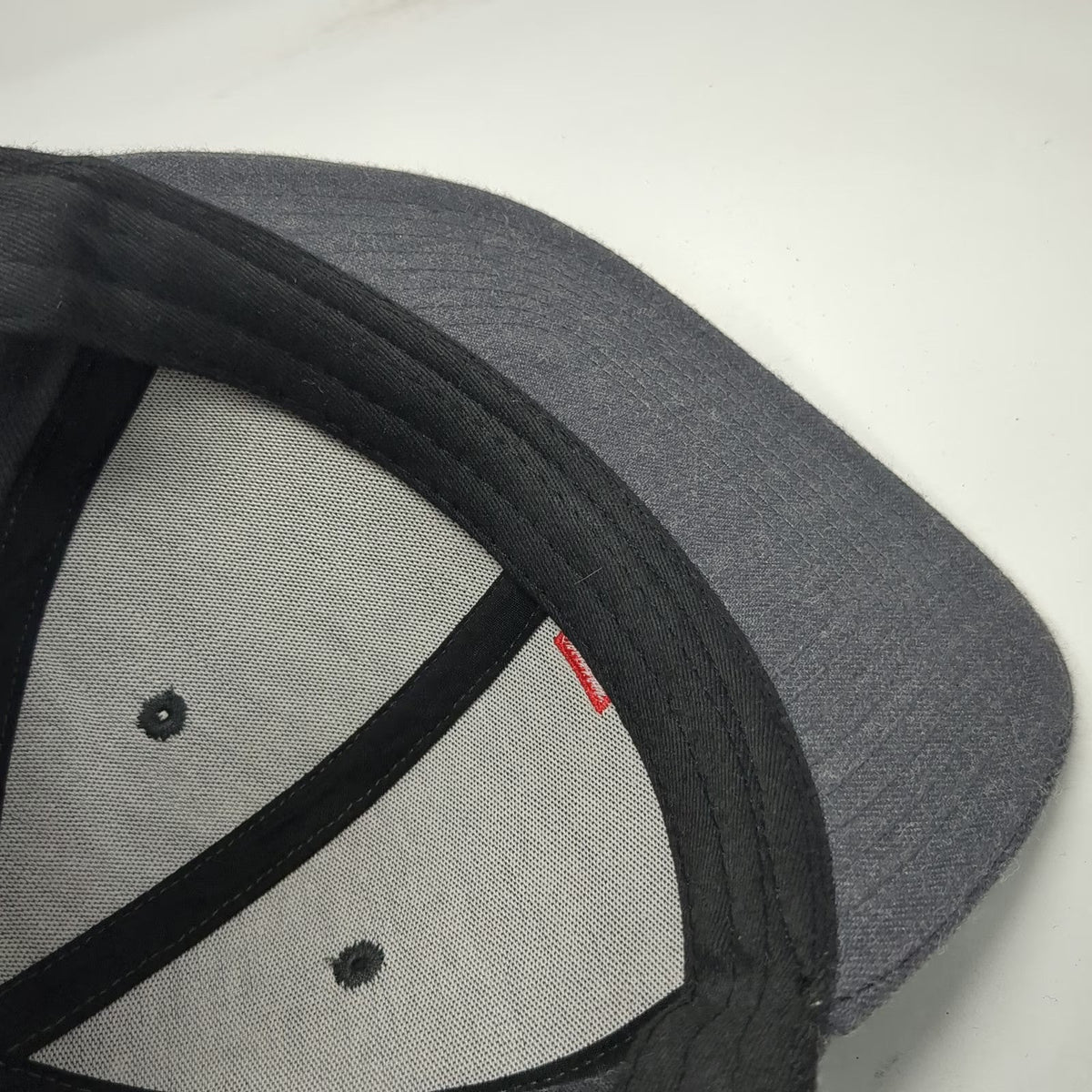 Yupoong Snapback Hat Gray Red White One Size Toyota Logo Structured Flat Bill