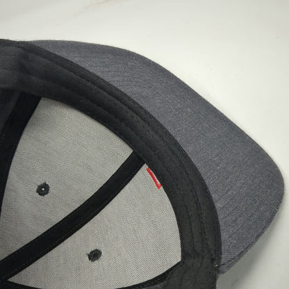 Yupoong Snapback Hat Gray Red White One Size Toyota Logo Structured Flat Bill