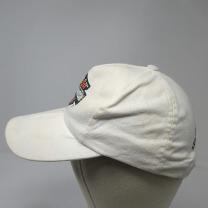 Harley-Davidson 5 Panel White One Size Hat Rhinestone Studded Strapback Cotton
