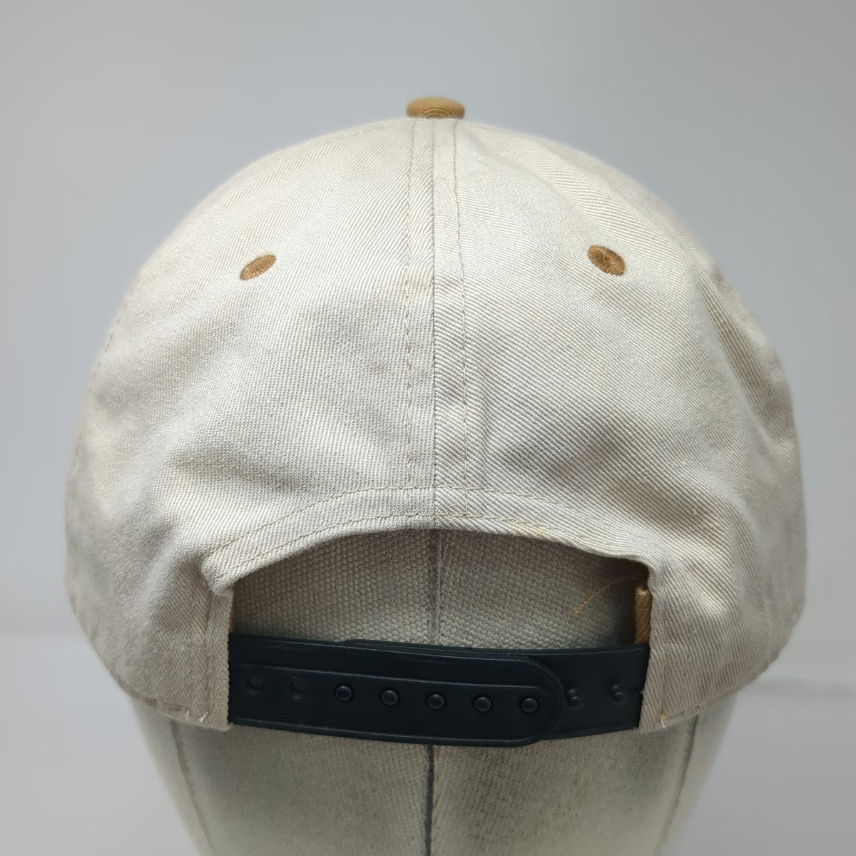 Pukka 3rd Stone Hawaii Snapback Hat Beige One Size Cotton Two Tone Gold Surf