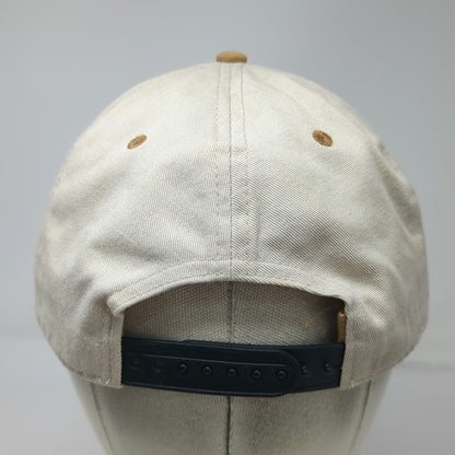 Pukka 3rd Stone Hawaii Snapback Hat Beige One Size Cotton Two Tone Gold Surf