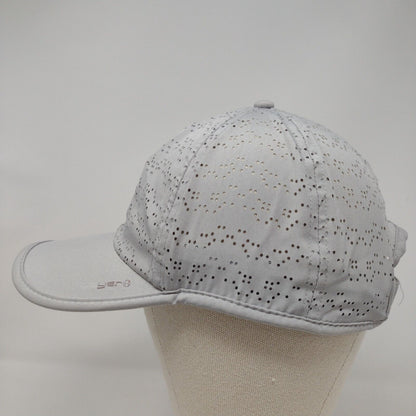 Layer Strapback Hat Gray OSFA Adjustable Laser Cut 6 Panel Solid