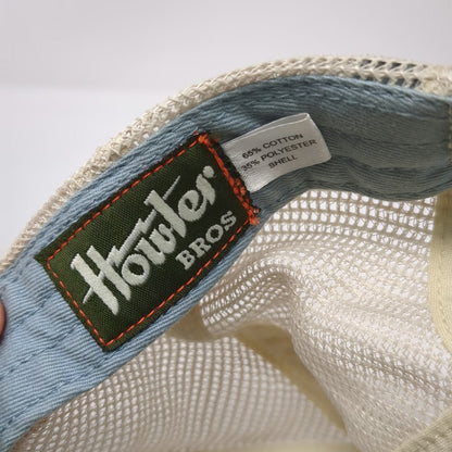 Howler Bros Baseball Cap Green Beige One Size Mesh Strapback Patch Graphic Hat