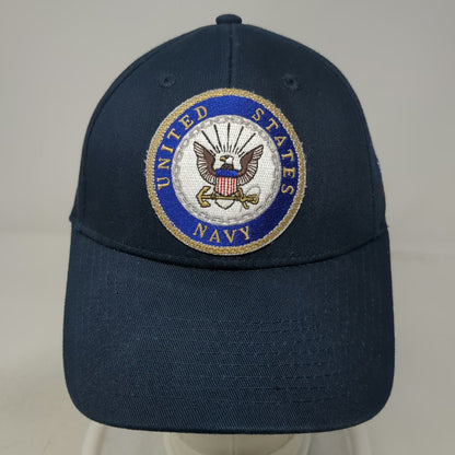 K&S Unique US Navy Seal Baseball Cap Blue One Size American Flag Side Patch Hat