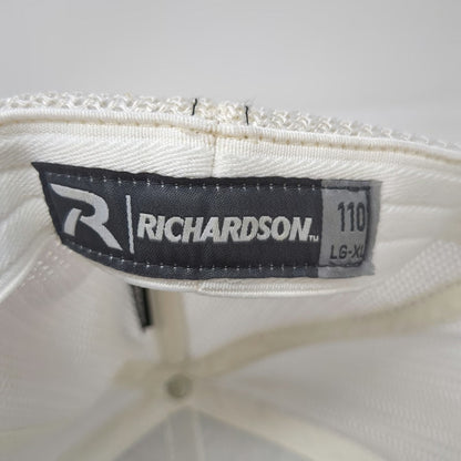 Richardson Baseball Cap Black XL Mesh Back Stretch Fit TLK Logo Embroidered Hat