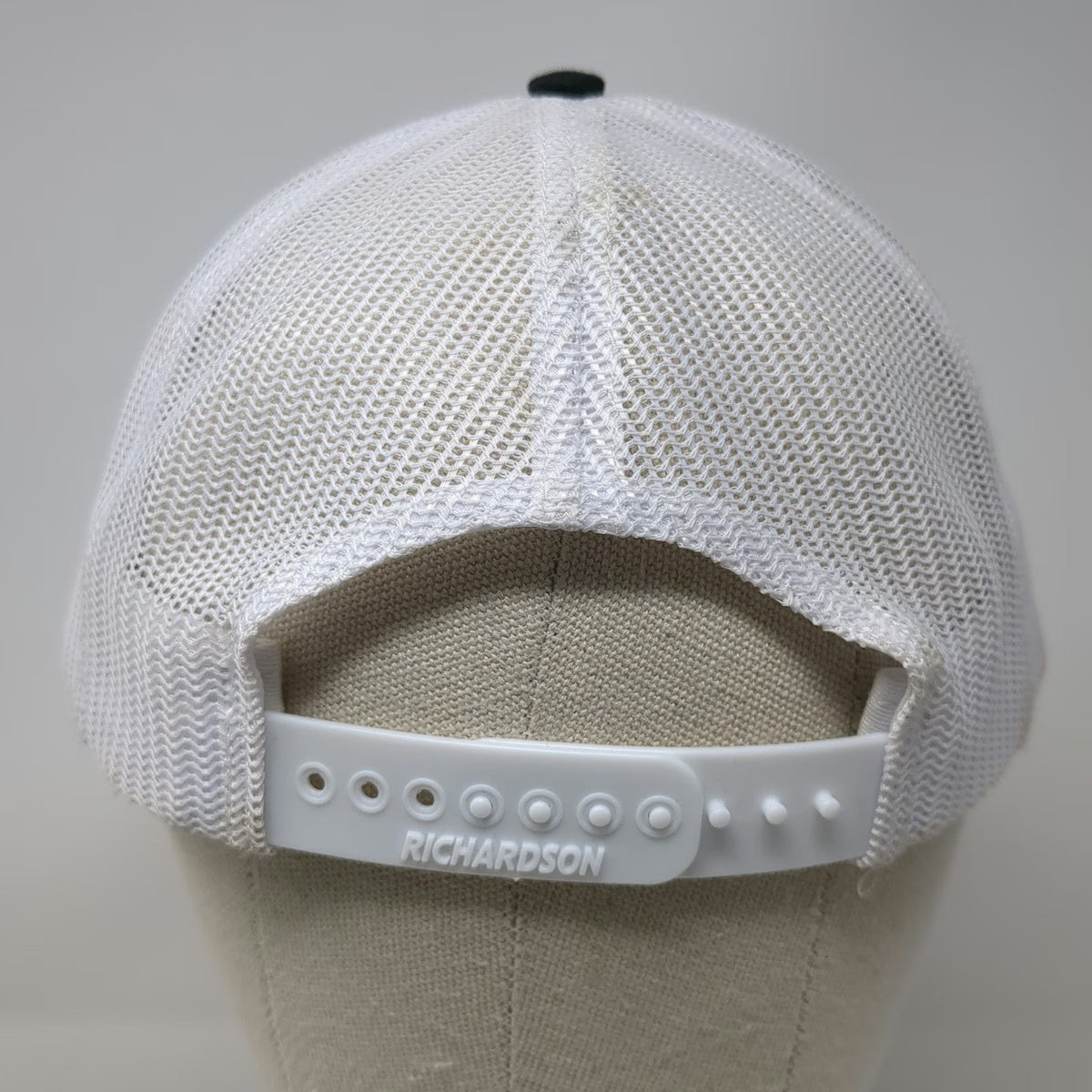 Richardson Black One Size Trucker Hat Mesh Snapback Challenge Course Logo Hat