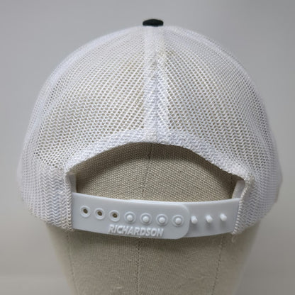 Richardson Black One Size Trucker Hat Mesh Snapback Challenge Course Logo Hat
