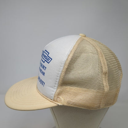 Nissin Cap Trucker Hat Beige One Size Chevrolet Ford Rust Funny Snapback Hat