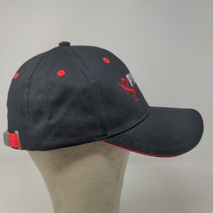 Pilatus Luzern Men's Slideback Hat Black Embroidered Logo 100% Cotton