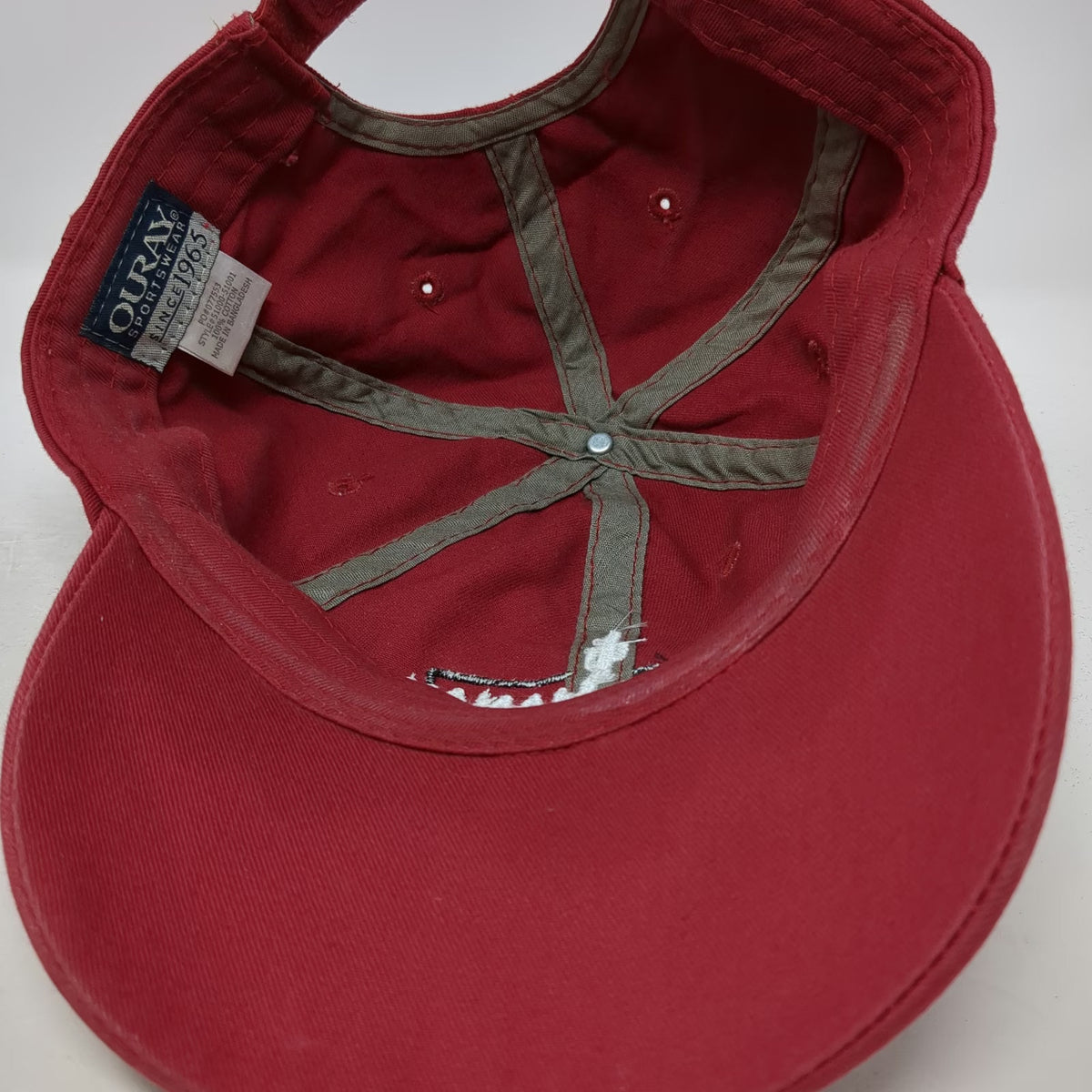 Ouray Baseball Cap Red One Size Strapback Rancho Manana Cactus Cave Creek AZ Hat