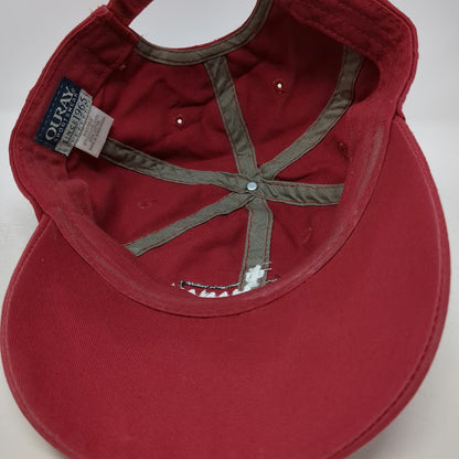 Ouray Baseball Cap Red One Size Strapback Rancho Manana Cactus Cave Creek AZ Hat