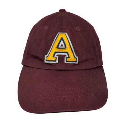 Aeropostale Snapback Hat Red OS Adjustable Embroidered Vented Holes 6 Panel