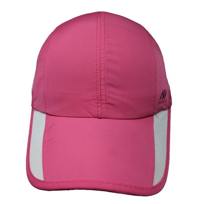 Pink Baseball Cap One Size Mesh Panels Polyester Performance Running Sports Hat