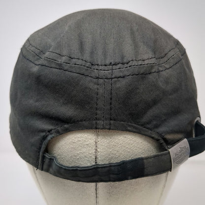 Harley-Davidson Army Cap Gray One Size Rhinestone Skull Embroidered Cotton Hat