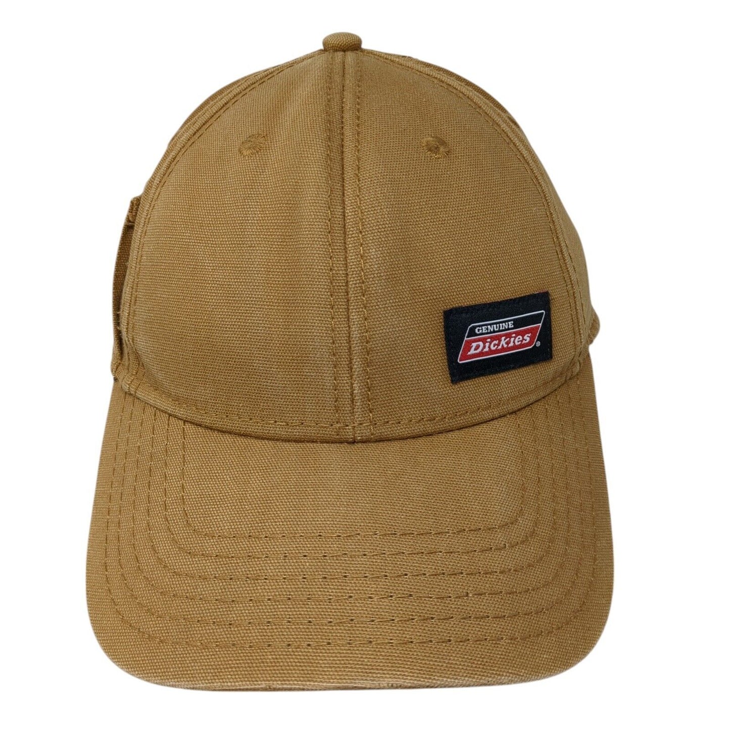 Genuine Dickies Patch Strapback Hat Tan One Size Adjustable 6 Panel
