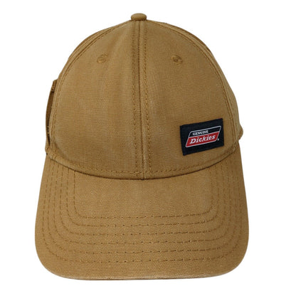 Genuine Dickies Patch Strapback Hat Tan One Size Adjustable 6 Panel