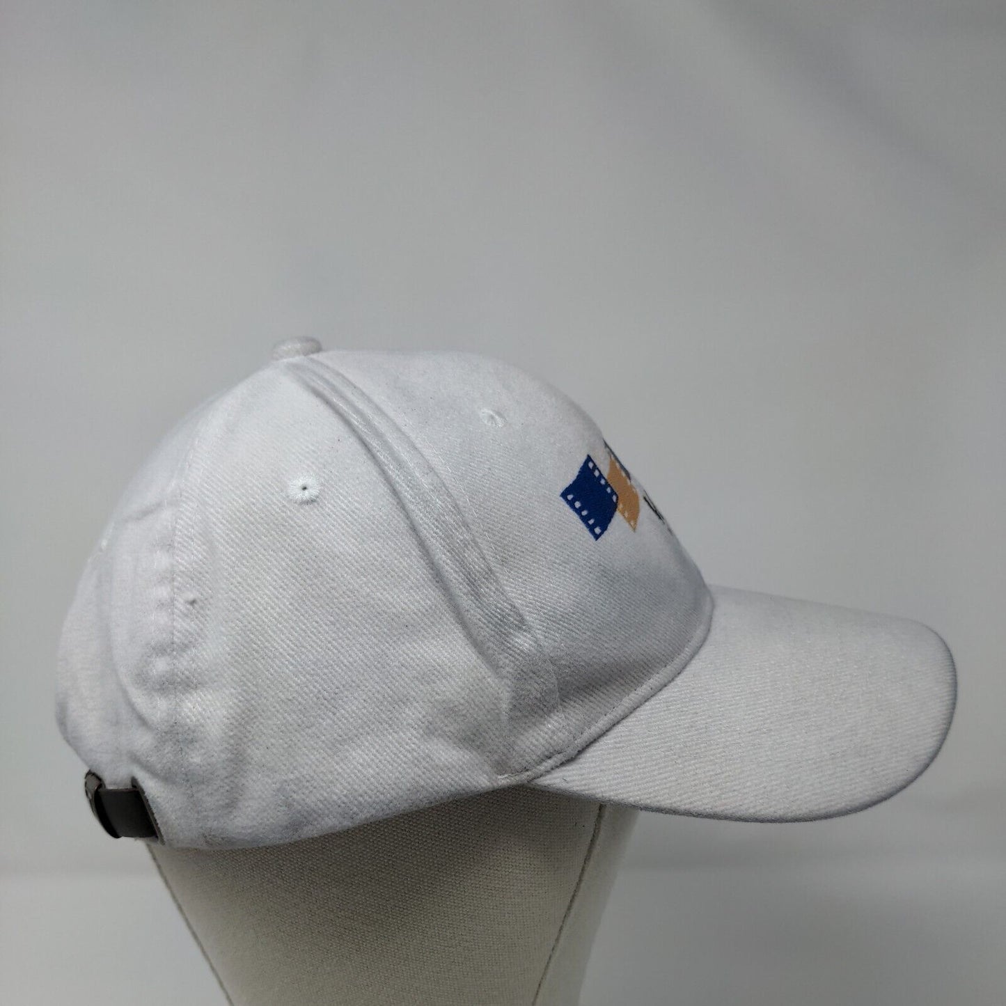 MPTF Motion Picture Television Fund Slideback Hat White OSFA Embroidered zKapz