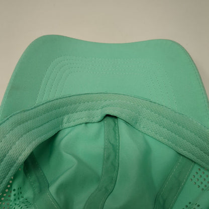 Unbranded Strapback Hat Green One Size Adjustable Perforated Blank