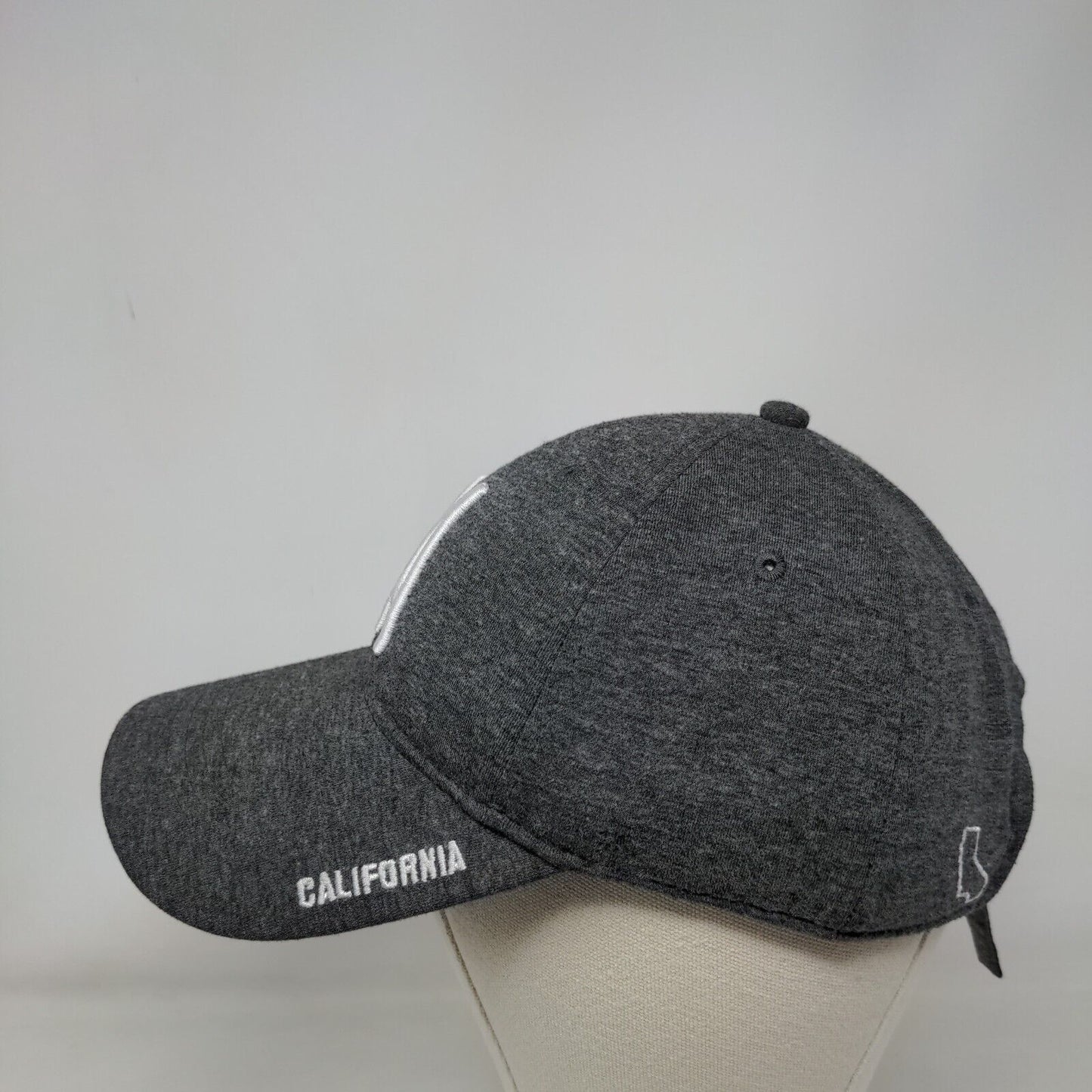 CA California Slideback Hat Gray OSFM Embroidered 6 Panel Home Free