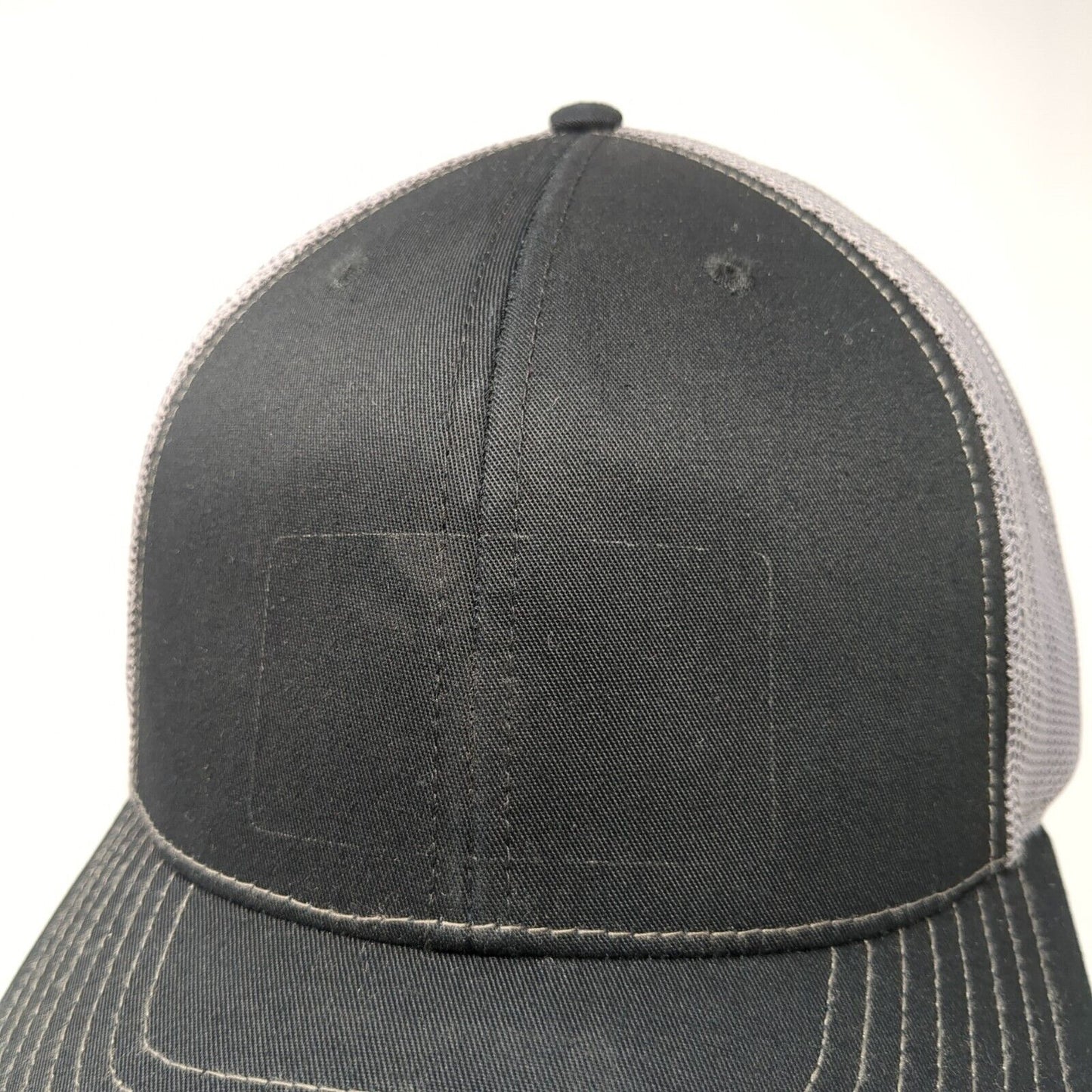 Richardson Snapback Mesh Back Trucker Hat Black One Size Blank 6 Panel