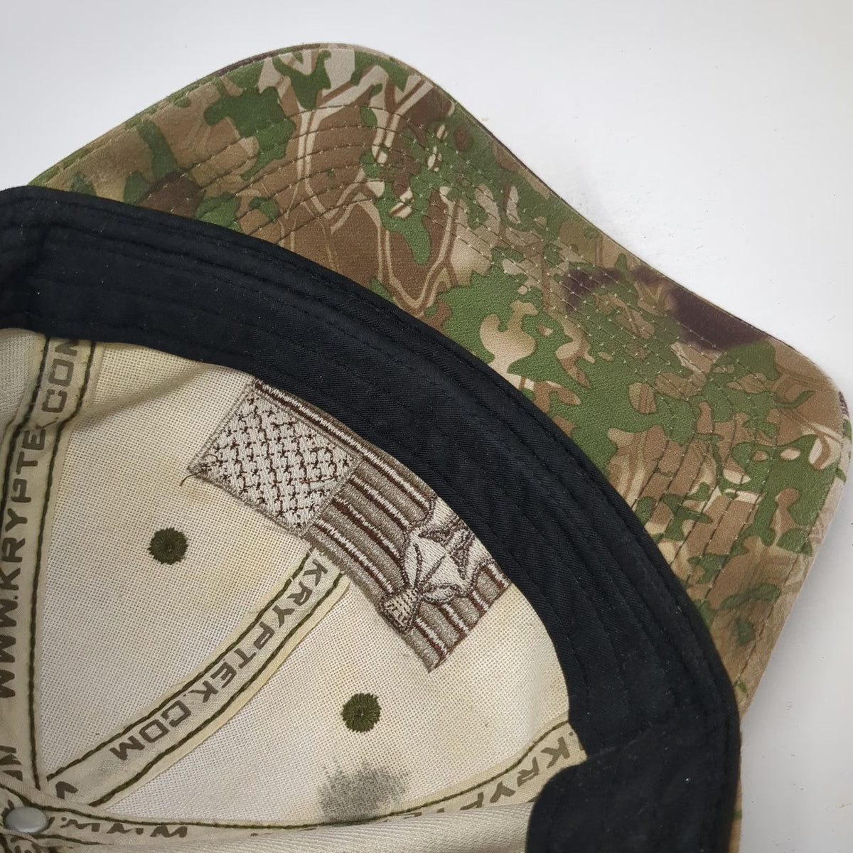 Kryptek Baseball Cap One Size Brown Green Beige Camo Spartan American Flag Hat