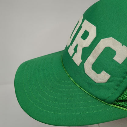 Porc Snapback Mesh Back Rope Trucker Hat Green One Size Adjustable