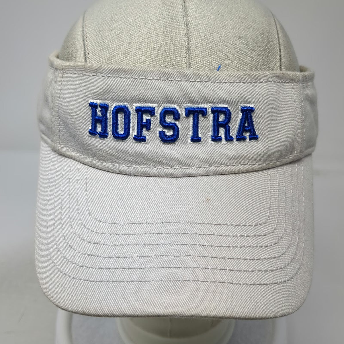 Legacy Gray Visor One Size Hat Hofstra University Embroidered Cotton Slideback