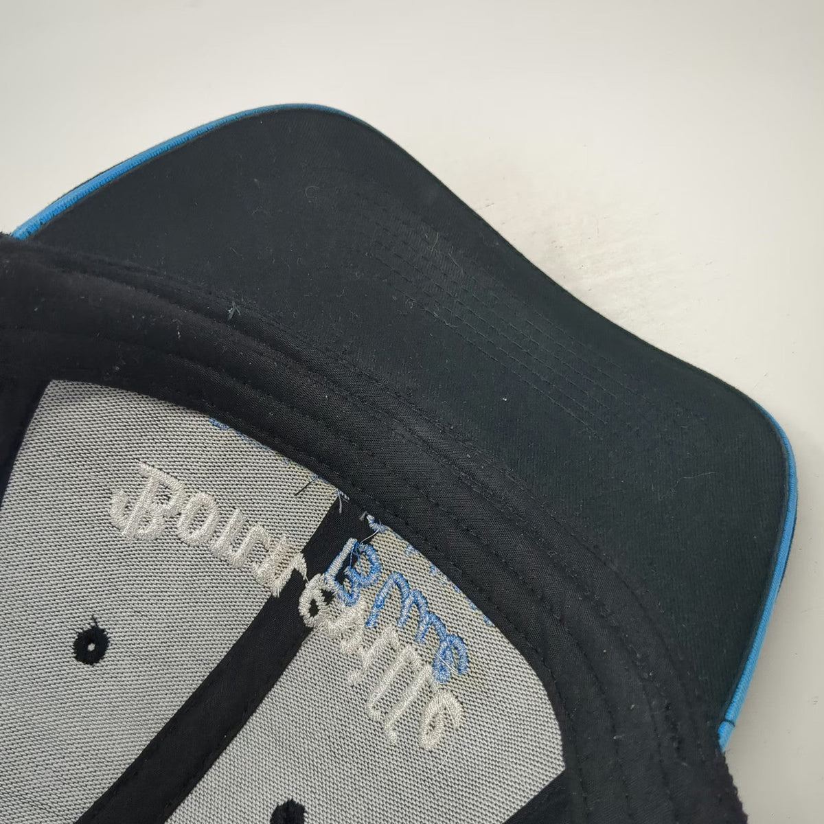 Port Authority Trucker Hat Black Blue One Size Topcon Bonneville Mesh Snapback