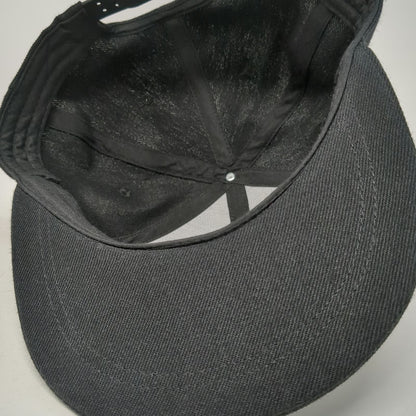 PeakBar Snapback Hat Black One Size Gold Silver Logo Flat Brim Peak Last Drop