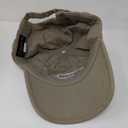 Fresh American Lamb Slideback Hat Tan One Size Adjustable Embroidered