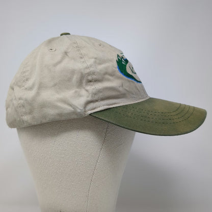 Otto McCall Air Baseball Cap Beige Green OSFM Embroidered Plane Mountains Hat