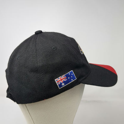 Baseball Cap Black Red Yellow One Size Australia Kangaroo Flag Strapback Hat