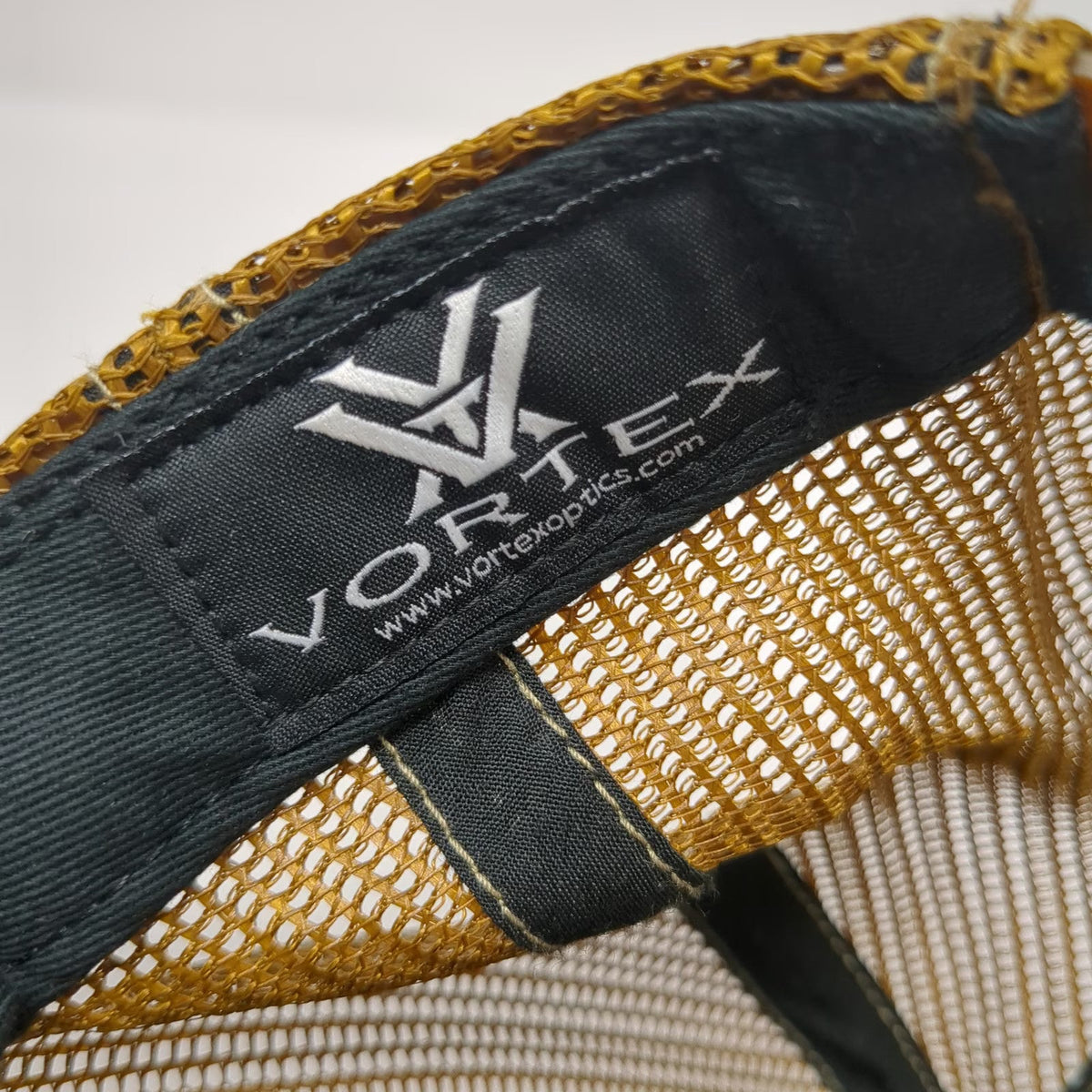 Vortex Trucker Hat Brown Orange One Size Camo Mesh Snapback Richardson Logo V
